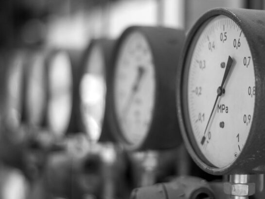 Manometers in the boiler